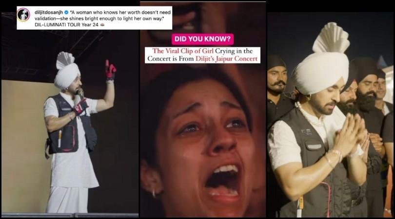 'Desh Ki Beti Ka Apmaan...': Diljit Dosanjh schools netizens for mocking, making memes of a fan crying at Jaipur concert [Viral Video]