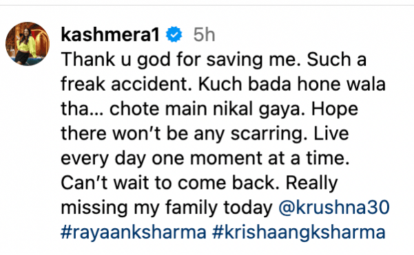 'Something worse…': Kashmera Shah meets with car accident in US; shares photos of blood-soaked cloth; Krushna Abhishek reacts 'Something worse…': Kashmera Shah meets with car accident in US; shares photos of blood-soaked cloth; Krushna Abhishek reacts