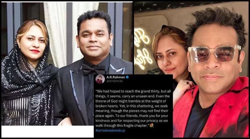 'Cringe, why hashtag for breakup': AR Rahman criticised for adding#ARSairaBreakup on post announcing separation with Saira Banu 'Cringe, why hashtag for breakup': AR Rahman criticised for adding#ARSairaBreakup on post announcing separation with Saira Banu