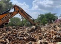Demolition drive in Jammu for construction of flats for economically weaker sections