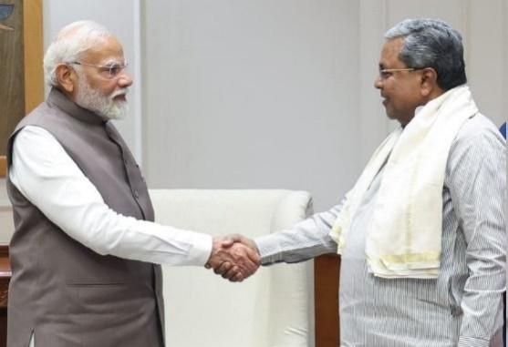 K'taka CM Siddaramaiah meets PM Modi