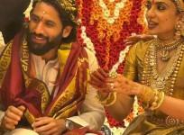 Leaked! Naga Chaitanya, Sobhita Dhulipala FIRST wedding pics : Bride stuns in golden kanjivaram saree; groom glitters in ivory traditional outfit