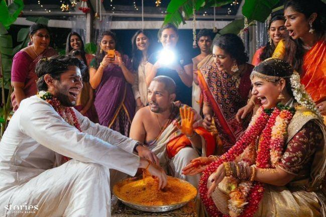 Naga Chaitanya and Sobhita Dhulipala's wedding: Glimpses of similar photos from Naga Chaitanya and Samantha's marriage Naga Chaitanya and Sobhita Dhulipala's wedding: Glimpses of similar photos from Naga Chaitanya and Samantha's marriage