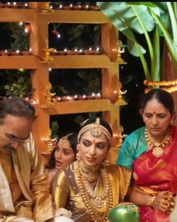 Naga Chaitanya and Sobhita Dhulipala wedding pic Naga Chaitanya and Sobhita Dhulipala wedding pic