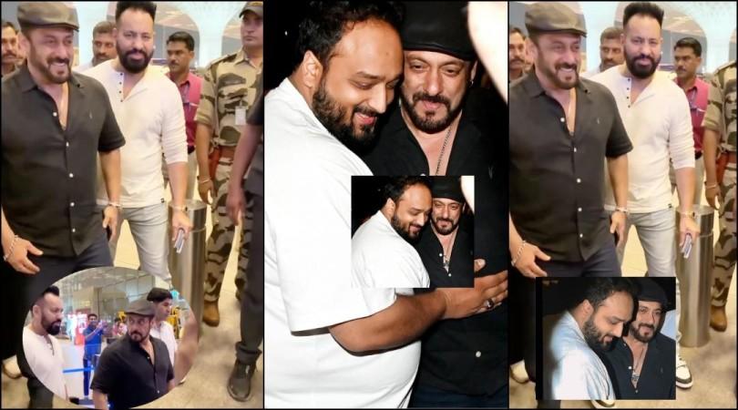 Da-bangg Tour Reloaded: Salman Khan hugs Zeeshan Siddique, keeps him close as they travel to Dubai amid heavy security [Watch]