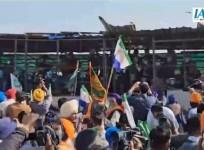Protesting Punjab farmers try to break barricades, face teargas shells at Shambhu border