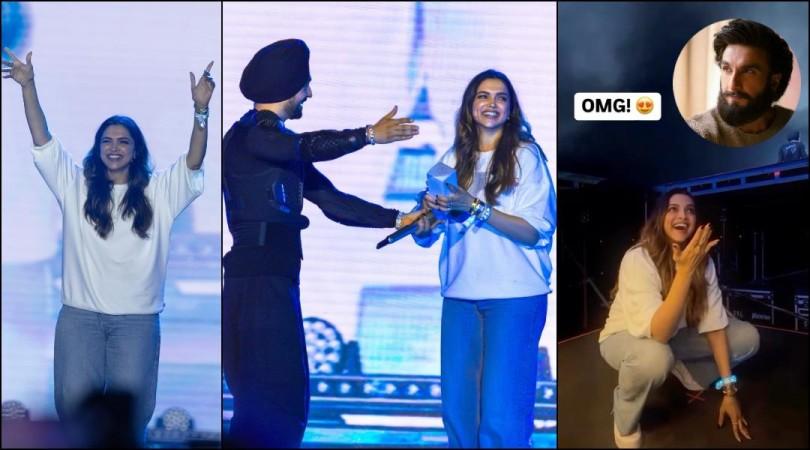 Deepika Padukone teaches Diljit Dosanjh Kannada during Bangalore concert; Ranveer Singh gushes over their collaboration Deepika Padukone teaches Diljit Dosanjh Kannada during Bangalore concert; Ranveer Singh gushes over their collaboration