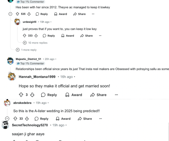 Fans rooted for Salman and Iulia's relationship on the Reddit thread. Reddit Salman-Iulia