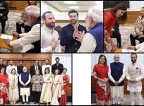 Picture of the day: PM Modi signs autograph for Jeh , Taimur; Kareena Kapoor, Alia Bhatt, Ranbir Kapoor, Saif Ali Khan and Kapoor clan meet PM Narendra Modi in Delhi