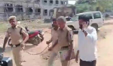 Telangana CM orders probe into handcuffing of farmer