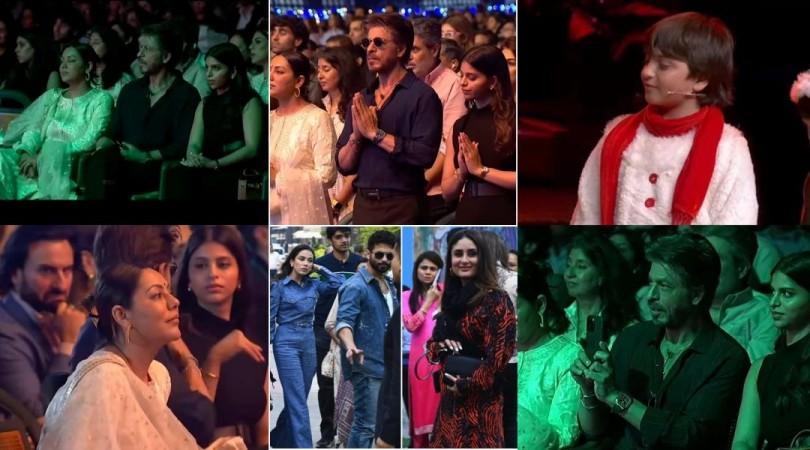 SRK records AbRam's performance, Aishwarya-Abhishek capture Aaradhya's act; Mira- Kareena-Shahid attend their kids' school annual function