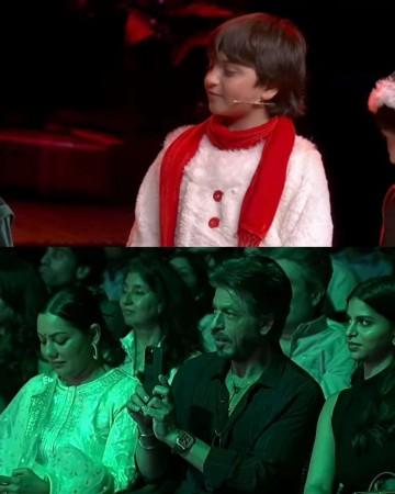 Emotional SRK records son AbRam's performance, joins hands for prayer; Mira- Shahid, Kareena grace their kids' school annual function Emotional SRK records son AbRam's performance, joins hands for prayer; Mira- Shahid, Kareena grace their kids' school annual function
