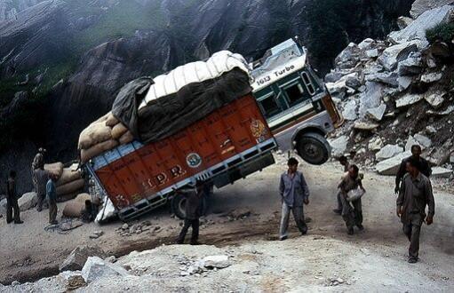 Overloaded truck nuisance Overloaded truck nuisance