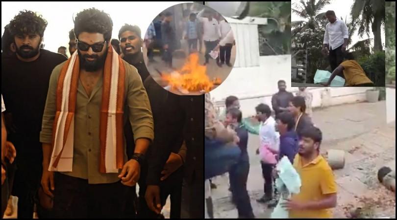 Stone pelted at Allu Arjun's Hyderabad home; effigies burnt as protesters demand justice for Sandhya Theatre stampede victims [WATCH]