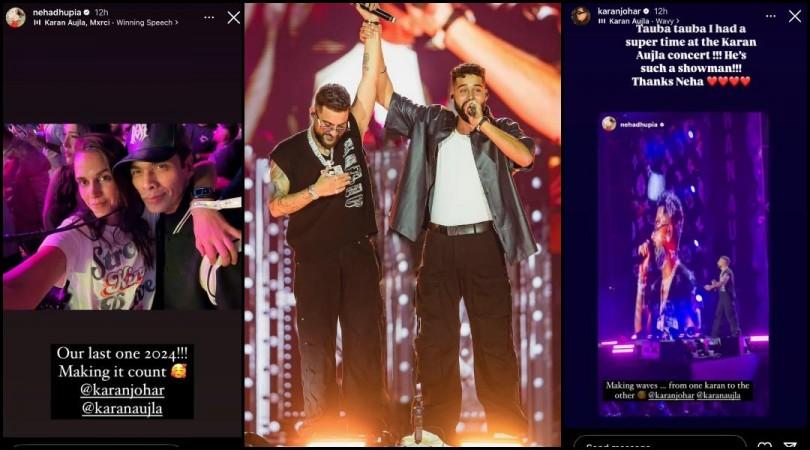 'He's such a showman': Karan Johar dances with Karan Aujla at his concert with Neha Dhupia on 'Tauba Tauba' 'He's such a showman': Karan Johar dances with Karan Aujla at his concert with Neha Dhupia on 'Tauba Tauba'
