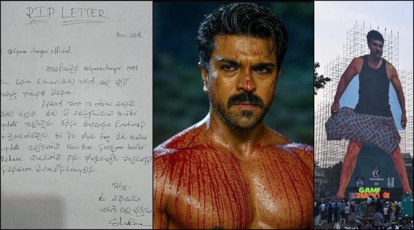 'RIP Letter': Ram Charan's fan threatens to die by suicide over delay in Game Changer trailer [Details]