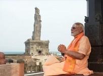 Prime Minister Narendra Modi's meditation at Vivekananda Rock Memorial