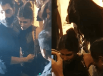 Mouni Roy falls down after New Year party with Disha Patani