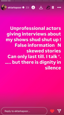 'Shut up, unprofessional actor…': Ekta Kapoor blasts Ram Kapoor over his remark on consummation, kissing scene in BALH 'Shut up, unprofessional actor…': Ekta Kapoor blasts Ram Kapoor over his remark on consummation, kissing scene in BALH