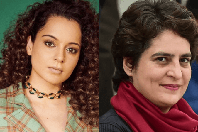 Kangana Ranaut, Priyanka Gandhi Kangana Ranaut, Priyanka Gandhi