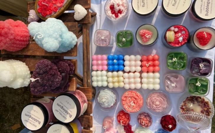 Crafted with care, these eco-friendly soaps and candles are a reflection of Aneesa's passion for art, sustainability, and community.