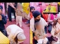 Anushka Sharma requests Prem-Bhakti; Virat Kohli bows down to Premanand Maharaj as they visit Vrindavan Dham with Vamika, Akaa