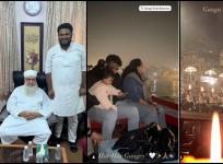 Swara Bhaskar visits Ganga ghat, performs Ganga aarti with husband Fahad Ahmad, daughter Rabiya in Varanasi