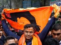 BJP candidate Parvesh Verma heads to the District Magistrate's office to file his nomination
