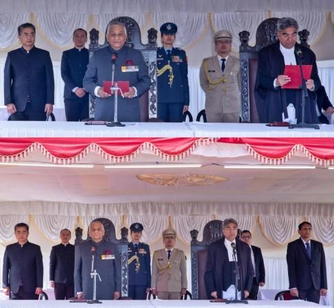 Gen V.K Singh (retd) takes oath as 25th Governor of Mizoram Gen V.K Singh (retd) takes oath as 25th Governor of Mizoram