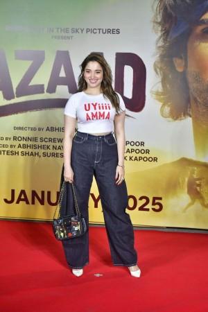 Azaad screening: Tamannaah Bhatia dances with Rasha; Kajol reunites with her Kabhi Khushi Kabhie Gham son, Jibraan Khan Azaad screening: Tamannaah Bhatia dances with Rasha; Kajol reunites with her Kabhi Khushi Kabhie Gham son, Jibraan Khan