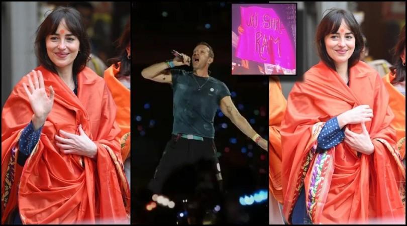 Dakota Johnson seeks blessings at Siddhivinayak Temple with Sonali Bendre; Chris Martin chants Jai Shri Ram asks its meaning at Mumbai concert Dakota Johnson seeks blessings at Siddhivinayak Temple with Sonali Bendre; Chris Martin chants Jai Shri Ram asks its meaning at Mumbai concert