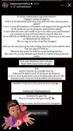 karanveer slams rajat's fans karanveer slams rajat's fans