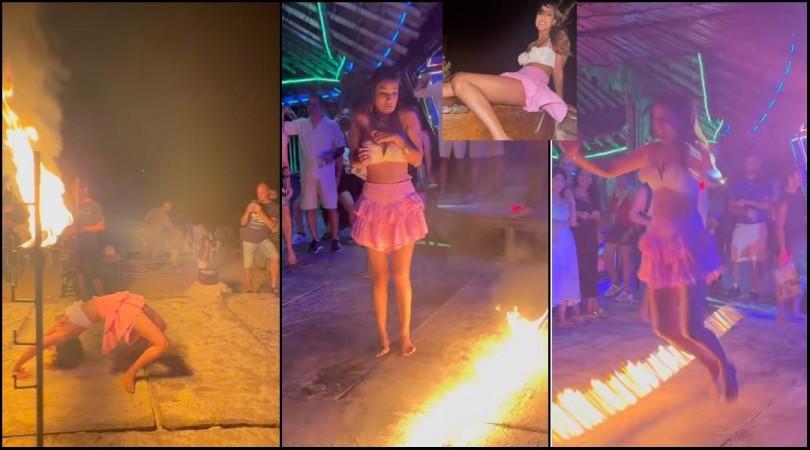 Nia Sharma crosses burning Rod, skips rope of fire; suffers injuries during Thailand Diaries Nia Sharma crosses burning Rod, skips rope of fire; suffers injuries during Thailand Diaries
