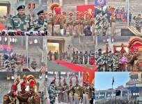 BSF unfurls Tricolour at Attari-Wagah border on 76th Republic Day
