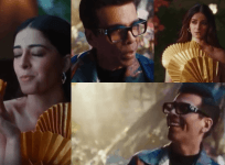 Ananya Panday and Karan Johar