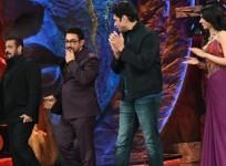 Junaid Khan with Aamir and Salman