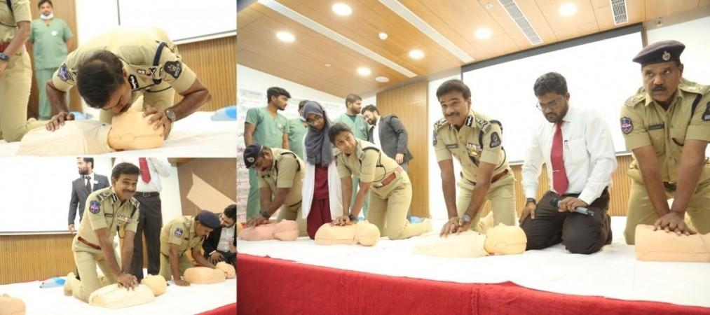 Over 2,600 cops undergo CPR training in Hyderabad Over 2,600 cops undergo CPR training in Hyderabad