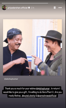 This was Priyadarshan's return gift to Akshay Kumar. Akshay Kumar-Priyadarshan