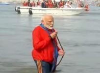 Maha Kumbh: PM Modi takes holy dip at Sangam