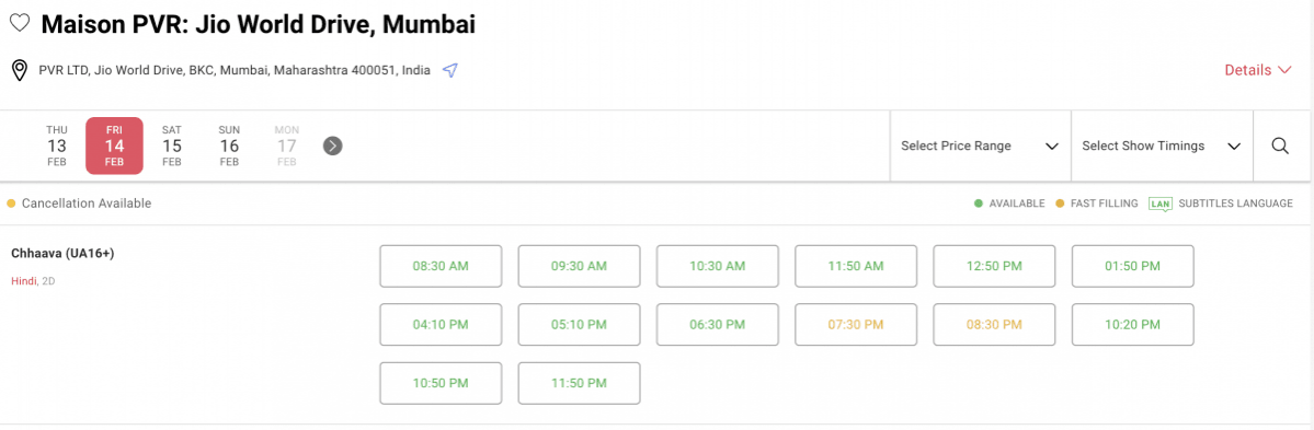 Vicky Kaushal's Chhaava: Mumbai's most expensive ticket prices at Rs 2,570 ticket at Jio World drive sold out Vicky Kaushal's Chhaava: Mumbai's most expensive ticket prices at Rs 2,570 ticket at Jio World drive sold out