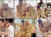 Prateik Babbar cries inconsolably,Priya Banerjee wipes his tears; duo share a passionate kiss as Prateik lifts Priya while greeting paps post-wedding