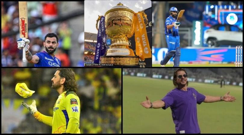 IPL 2025 kicks off on March 22 SRK's KKR to host Virat Kohli's RCB in