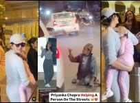 Priyanka Chopra gives money to needy man on her way to airport; covers daughter Malti Marie's eyes from paparazzi's camera flashes