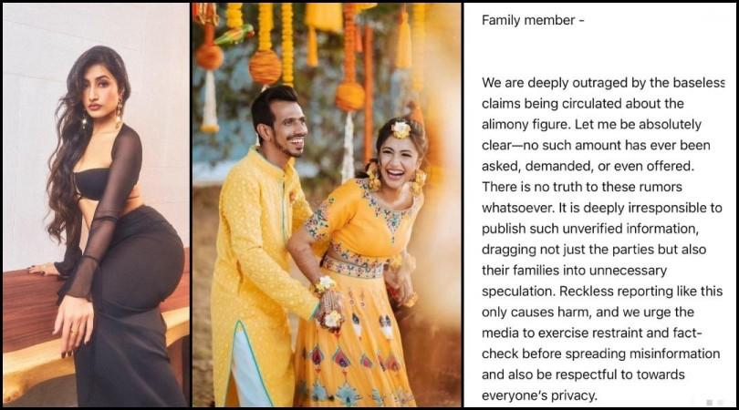 No such amount has been asked, demanded, offered: Dhanashree Verma's family breaks silence on controversial Rs 60 Crore alimony from Yuzvendra Chahal No such amount has been asked, demanded, offered: Dhanashree Verma's family breaks silence on controversial Rs 60 Crore alimony from Yuzvendra Chahal