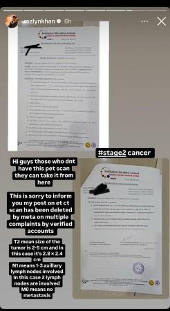 Rozlyn Khan shares Hina Khan's medical reports, accusing her of misusing cancer for publicity Rozlyn Khan shares Hina Khan's medical reports, accusing her of misusing cancer for publicity