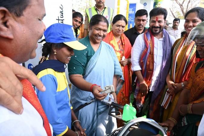 Women groups in Telangana to be allotted a petrol pump in every district Women groups in Telangana to be allotted a petrol pump in every district