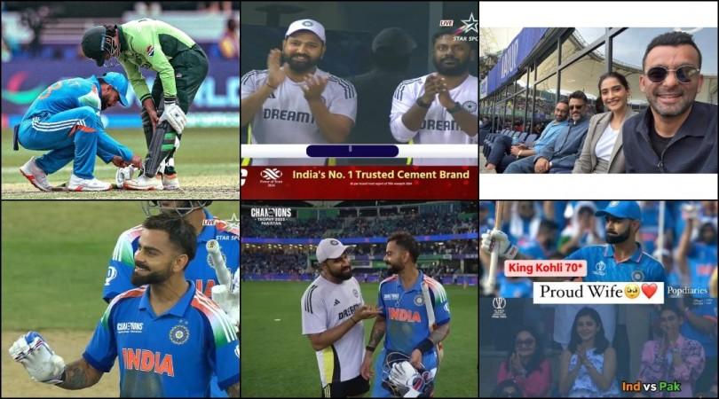 Virat Kohli Smashes a Century as India Defeats Pakistan by 6 Wickets; Rohit Sharma, Anushka Sharma, MS Dhoni Cheer from Stands Virat Kohli Smashes a Century as India Defeats Pakistan by 6 Wickets; Rohit Sharma, Anushka Sharma, MS Dhoni Cheer from Stands