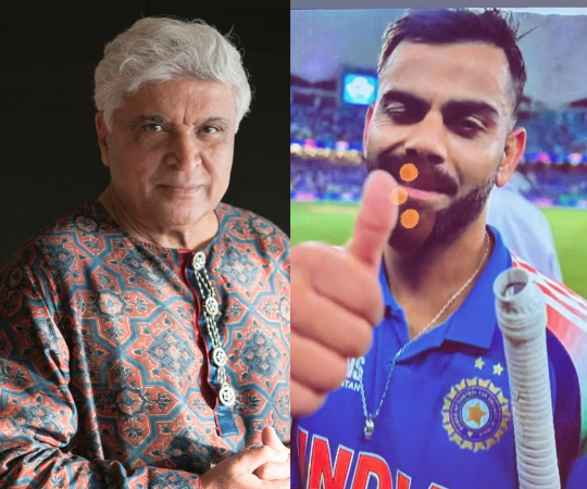 Javed Akhtar posted an appreciation post for Virat Kohli. Javed Akhtar-Virat Kohli
