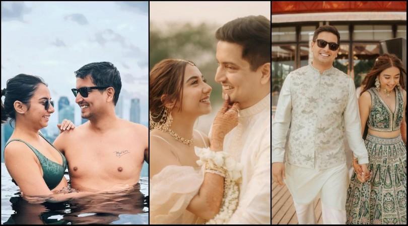 Prajakta Koli and Vrishank Khanal's fairytale wedding: From BBM Chats to college romance & happily ever after.. Prajakta Koli and Vrishank Khanal's fairytale wedding: From BBM Chats to college romance & happily ever after..