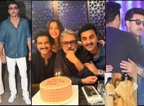 Love & War team: Alia Bhatt - Ranbir Kapoor hug Vicky Kaushal as they celebrate Chhaava's success; Katrina Kaif gives bash a miss
